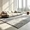 Shu Cotton Fleece leaf pattern rug, non-slip washable thick carpet for living room, bedroom, kids room and hotel